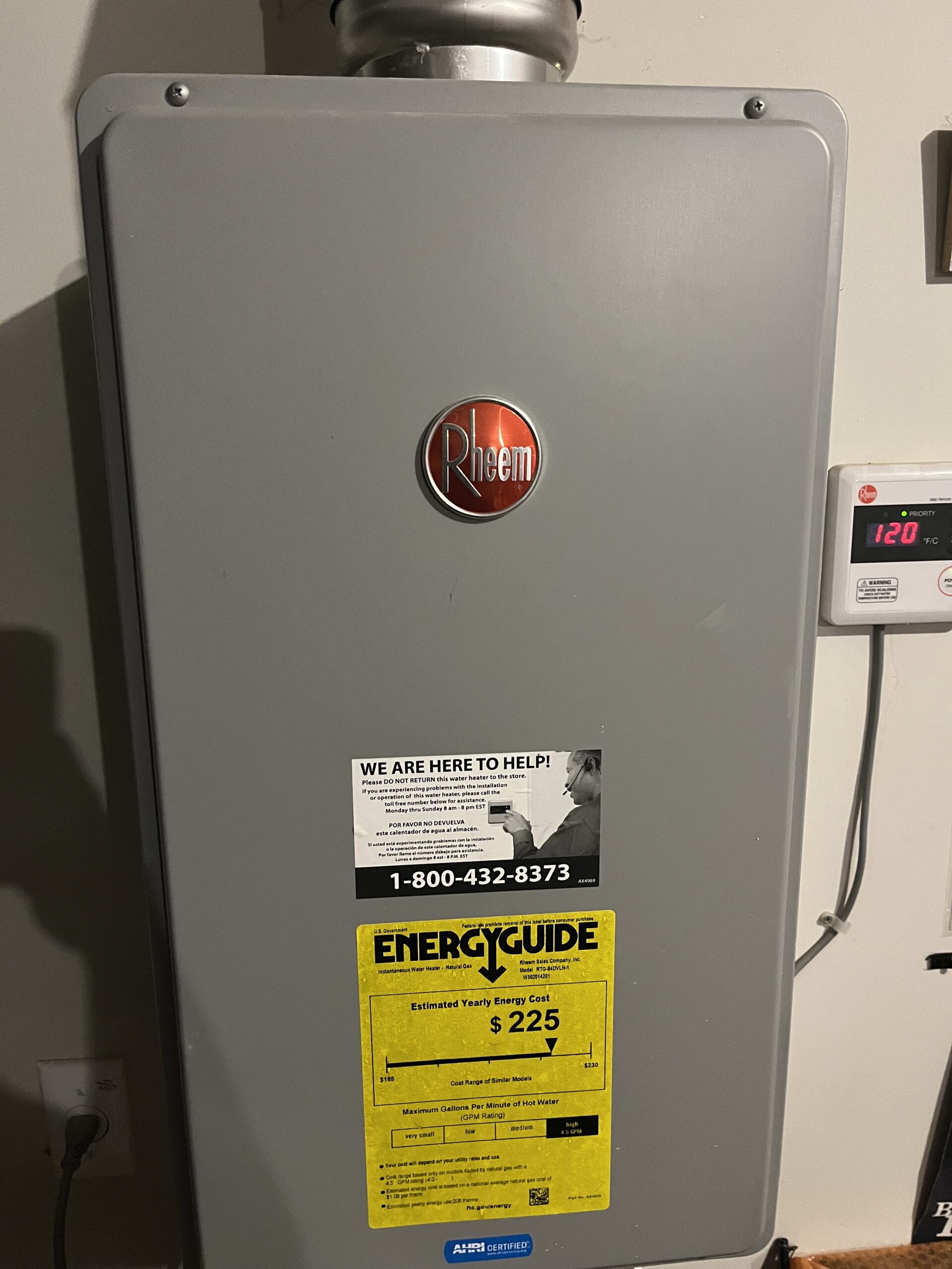 Tankless water heater